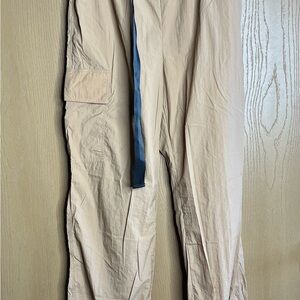 Women’s Tan Cargo Pants with Relaxed Fit